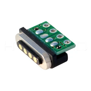 HytePro Rectangle Magnetic Pogo 4 Pin Micro Usb Connector Pcb Electric Connectors