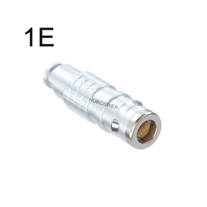 Foolproof Blind-mating Waterproof IP68 FFA Plug E Series 1E Multipole 2-6 Pin Flaw Detector Coaxial Gold-plated Copper Connector