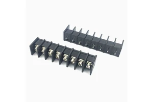 DEYCONN Hot Selling 9.5MM 8P Earless American Standard Screw Connection Barrier Terminal Block PA6/PA66 Material PCB Application