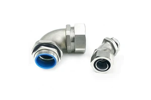DWJ Bent Cable Connector Metal Angled Cable Gland 90 Degree M20 Liquid Tight Conduit Fittings M32