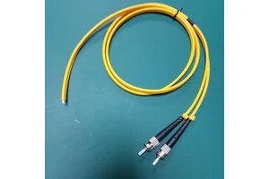 Yellow ST Connector Pigtail Fiber Optical Jumper ST to ST Fiber Optic Patch Cord