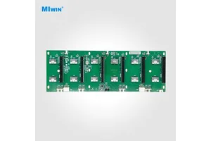 Custom Miwin Factory Price 12 8654 X8 Connectors 6 Slots PCIe 4.0 X16 GPU Backplane PCIE 4.0 6 Slots GPU Baseboard for AI Server