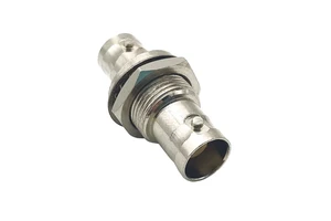 BNC Female to Female RF Coaxial Connector Chassis Adapter Screw Panel Bulkhead Panel Mount Coax Plug