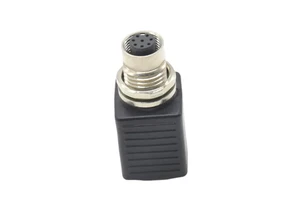 Ethernet Connectors M12 Connector 8 Pin to RJ45 Female Plug DIN Type IP67 Waterproof Industrial Camera Adapter