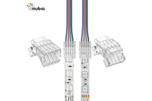 Fast Delivery Solderless Quick Easy Installation 10mm 4Pin Connector for SMD LED Strips