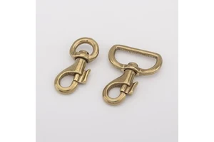 SENWA Japan Made Brass Lobster Clasp Keychain Hook Bag Connector Multiple Sizes 10/12/15/18/21/24mm Gold Nickel Vintage DIY