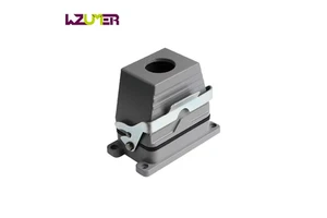 WZUMER HE 48 Pins Male and Female Top Cable Entry Single Locking Lever Industrial Rectangular Heavy Duty Connectors