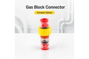 Transparent Microduct Gas Block Connector Push Fit LBK Series Fiber Optic Micro Pipe Gas Block Coupler Wholesale