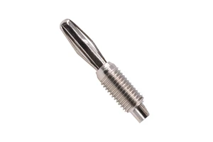 Solid Copper 4.0mm Cross Banana Connector - Threaded Pin Welded Wire Metal Terminal Accessory