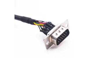 Custom D-Sub DB9 PVC Insulated Copper Plastic Cable Assembly Male Female Wiring Harness Connector for Electronic Automobile