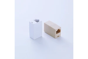 Jisheng SM003 RJ45 Network Straight-Through D-Type Connector Module Gold Contact Ethernet Connectors Network Cable Extension
