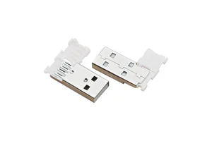 USB Type A 2.0 Port Length 29.1mm 4 Core Male Socket Flip-Top One-Piece USB A Charging Male Connector