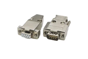 DB9 Serial Port D-SUB Connector Male Female Cable Socket Plug 9 Pin 2 Rows Gold-Plated RS232 VGA Connector