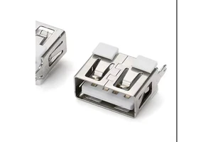 Mini USB Type B 5 Pin Female Connector Gold-Plated Horizontal SMT Mounting Convenient USB Connector