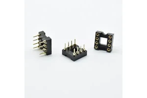 IC Sockets DIP8 8P Pins hole Round Hole Microcontrollers 2.54 PCB Connector DIP Socket Needle seat