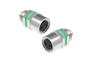 M8 DIN Round Sensor IP67 Waterproof 2P Pin PCB Female Socket Key Front Fastened Panel Back Mount Automotive Connector 4A 60V