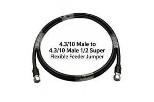 Telecom Equipment Interconnection 4.3-10 Male 1/2 Superflex RF Coaxial Jumper Cable 3M RRU Feeder for Cellular Signal System