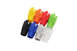8 Colors Available Environmentally Friendly Materials PVC CAT7 8P8C RJ45 Connector Plug Boot Cover Ethernet Connectors