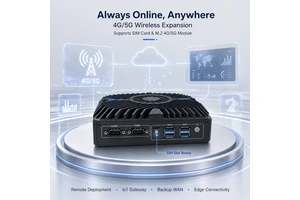 12th Gen Intel Core DDR5 3 HDMI Triple Display 3x2.5G LAN SIM Slot 4G 5G Ready IoT Gateway Industrial OEM Active Cooling Mini PC