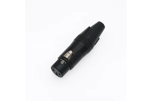 XLR Male Connector with 3P Pins NC3FXX 3-5 Cores Zinc Alloy Housing Copper Contact Material for MIC Microphone Mixer Cable