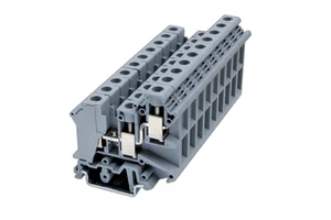 RUK 10-TWIN 1 in 2 out 3-conductor Wire Feed-Through Twin Terminal Block
