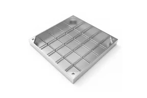 Custom stainless steel concealed manhole covers for outdoor drainage 201 Stainless Steel Frame +Galvanized base plate+5 mm thick