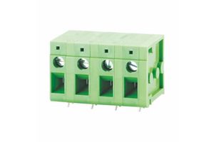 Yulian High Quality 100% New Brass 300V PCB Screw Terminal Block 15A Rated Current Feed Plug-in 100% New Brass Terminal Block