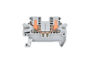 QPTV 2.5/4/6 DIN Rail Terminal Block Copper Push-in Spring Wire Connectors Transformer Quick Wiring High Current Plug-in