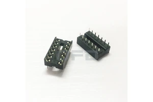 DIP14 Square Hole IC Sockets Wholesale 4pin/6pin/8pin/14pin/16pin/18pin/20pin/28pin Header Connector Adapter DIP IC Socket