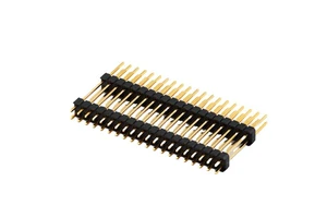 ANYCONN Custom 2.54mm Double Row Box Header Male Straight Pin PA9T Black PCB Connector High Quality