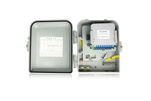NECERO Indoor Outdoor Waterproof ABS FTTH 16 Core Fiber Optic Splitter Distribution Terminal Box ODP ODB FDB NAP