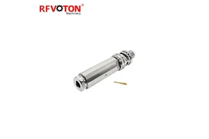 RF Coaxial Connector 10000V High Voltage BNC Plug Triax Coaxial for TRX142 Cable