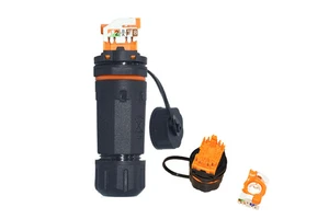 YXY Network Waterproof RJ45 Female Panel Mount CAT6A EtherCon Cable Connector IP68 Rated 2.4A Current
