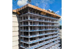 Powder Coated Edge Protection Fence Mezzanine Floor Edge High Altitude Work Platform Quick Install Steel Edge Protection Fence