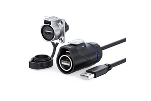 USB 3.0 High Speed Data Aviation USB Cable IP68 Waterproof RF FPC Copper Gold Plating Circular USB Port Plug Connector
