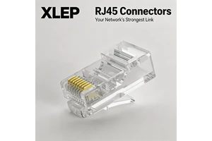 XL-303 High Quality RJ45 Ethernet Connector 8P8C Modular Plug Cat5e Cat6 Cat6a Cat7 Network Cable End Gold Plated LAN Crimp Plug