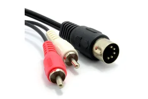 2026 New Style 5 Pin DIN To 2RCA Cable Plugs Male To Male Converter Audio Cable 1 To 2 RCA For Stereo Systems DIN-2RCA 1.5m