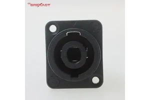 4 Pole Female Speakon D Type Connector 20A Max PA Black
