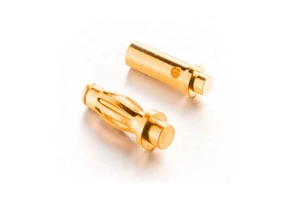 2mm 2.5mm 3mm 3.5mm Mini Banana Plug Gold Plated Brass Bullet Banana Connector for PCB Board