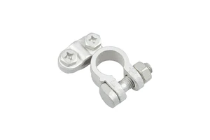 Battery Post Connector White Tinned Brass Battery Terminals With M8 Screw For Copper Cable Lug Connector BT203L/204L