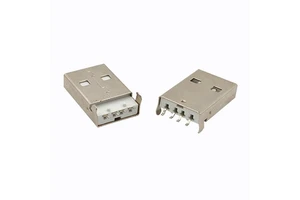 Coorle USB 2.0 Male a Type USB PCB Connector Plug 180 Degree SMT White Acrylic Connectors 4Pins SMD 500V AC