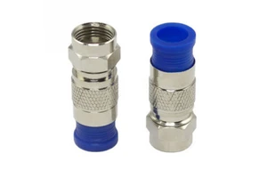Coaxial Cable RG6 Compression F Plug Connector, Coaxial Cable Connector With Cheap Price
