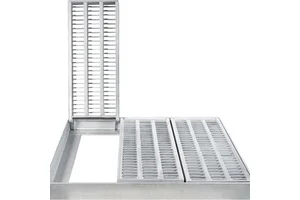 Steel bar Grating for Manhole Cover Hot Dip Galvanized S235jr Steel Grating Stainless Steel Strip Floor Drain Grate