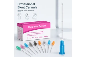 High Quality Disposable Sterile 30G 25mm Facial Treatment Blunt Tip Stainless Steel Cannula Needles