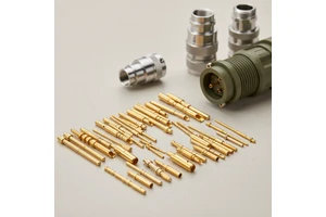 Various Shapes Anisotropy Brass Plated Gold CNC Machining Customized Banana Contact Pins Sockets Terminals for Connector