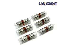 Mini Brown Picabond Connector 552041-1 Compact Splice Connector 19-24 AWG 0.51-0.90mm Telecom Splicing Connector