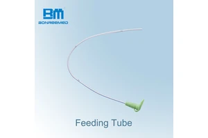 High Quality Medical Grade Feeding Tube with Two Lateral Eyes Smooth Edges and EOS Disinfecting Connector for Easy Disposal