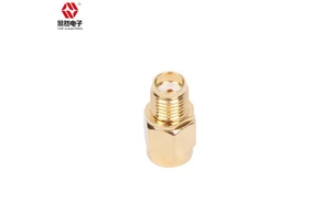 For SMA Male To Female Gold-Plated RF Coaxial Adapters Single-Phase Tin-Plated Brass Plug Connectors Electronics Applications