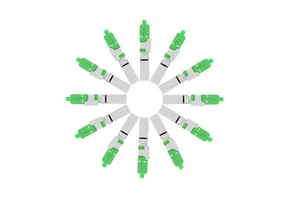 Necero Ftth Flat Cable Equipment Indoor Duplex K4 Quick Adapter St Fc Sc Lc Upc Apc Fiber Optic Fast Connector