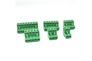 2-24 Ways 5.0mm 5.08mm HQ2EDGK Wire Plugin Type Power Terminal Block Copper Connector